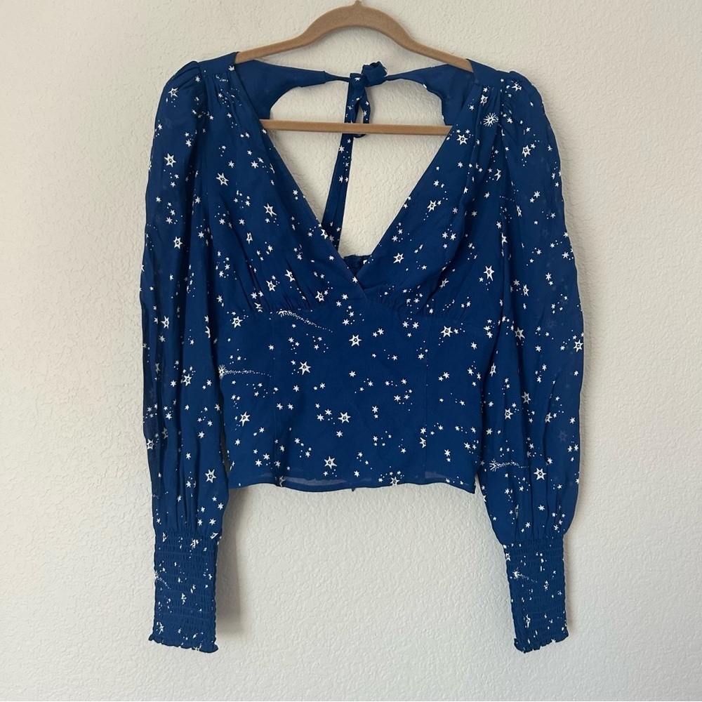 Reformation Michel Top in Starry Blue Night - Picture 3 of 7